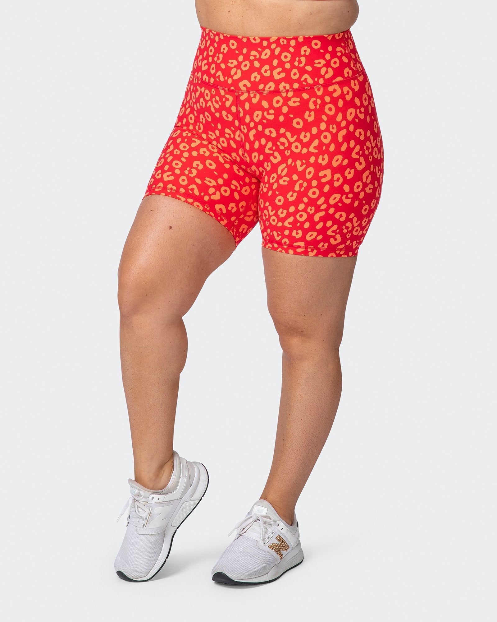 Signature Scrunch Bike Shorts - Vibrant Cheetah Print-Shorts-XXS-112114VCHET-XXS-MNAPPRL12196-3-Muscle Nation