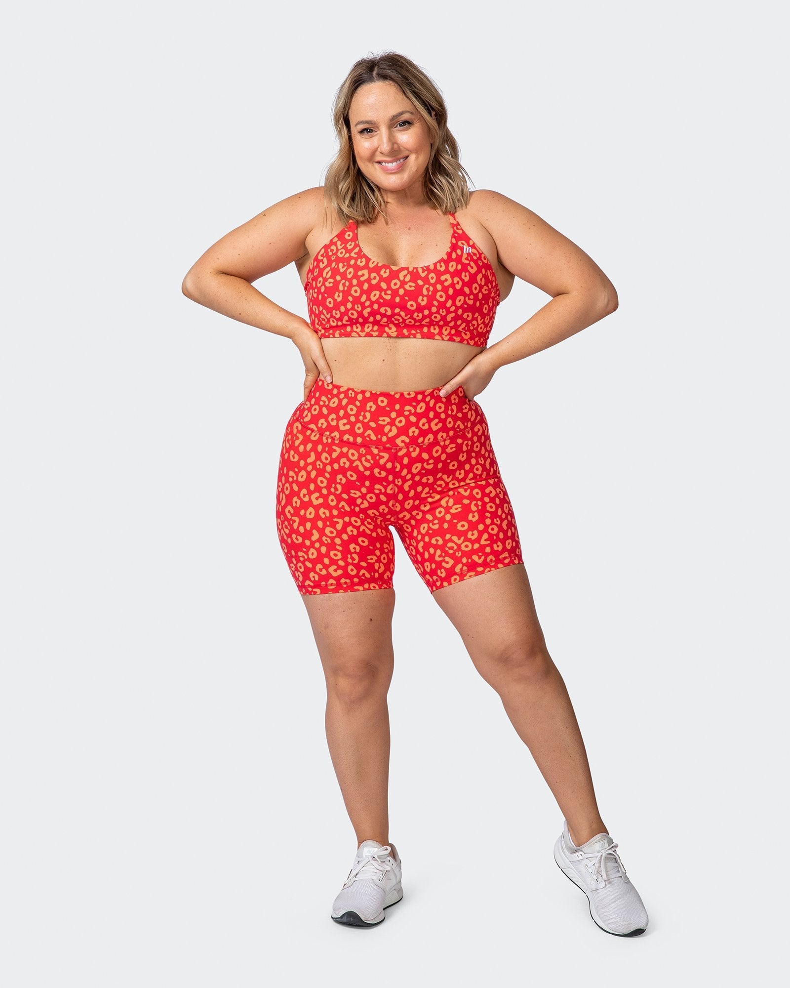 Signature Scrunch Bike Shorts - Vibrant Cheetah Print-Shorts-XXS-112114VCHET-XXS-MNAPPRL12196-7-Muscle Nation