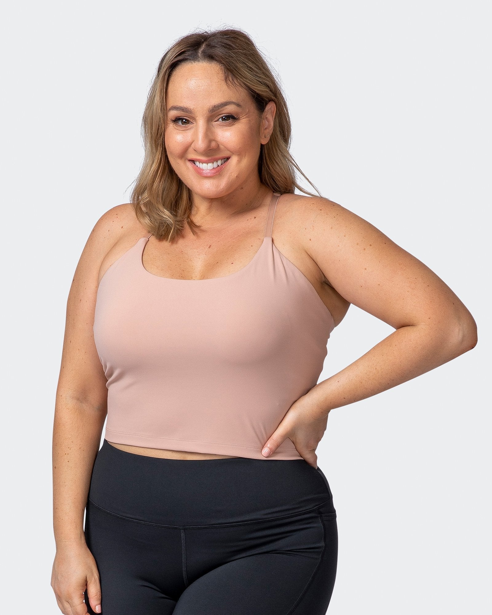 Summertime Cropped Tank - Mahogany Rose-Tops-XXS-112120MROSE-XXS-MNAPPRL12332-1-Muscle Nation