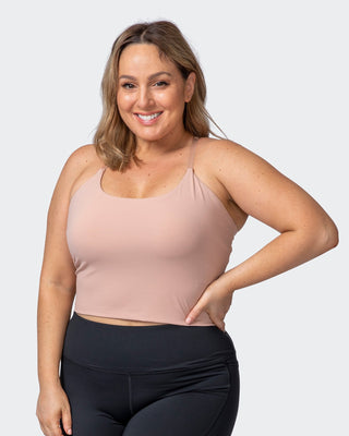 Summertime Cropped Tank - Mahogany Rose-Tops-XXS-112120MROSE-XXS-MNAPPRL12332-1-Muscle Nation