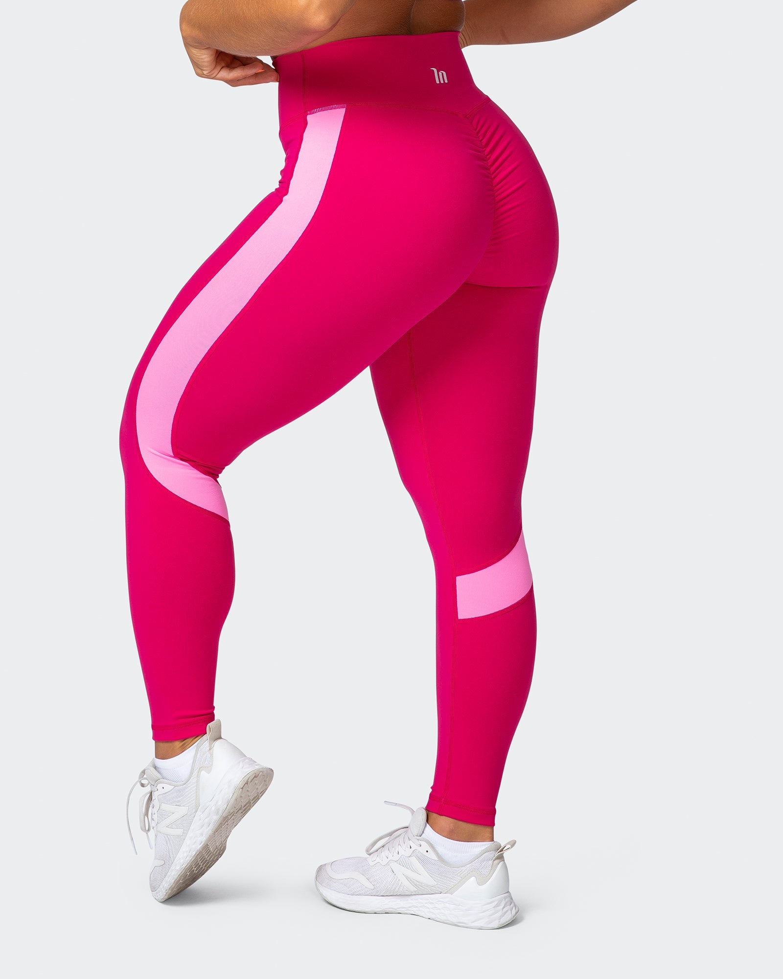 Sunlight Signature Scrunch Ankle Length Leggings - Pink Punch-Leggings-XXS-012206PNKPNCH-XXS-MNAPPRL13101-7-Muscle Nation