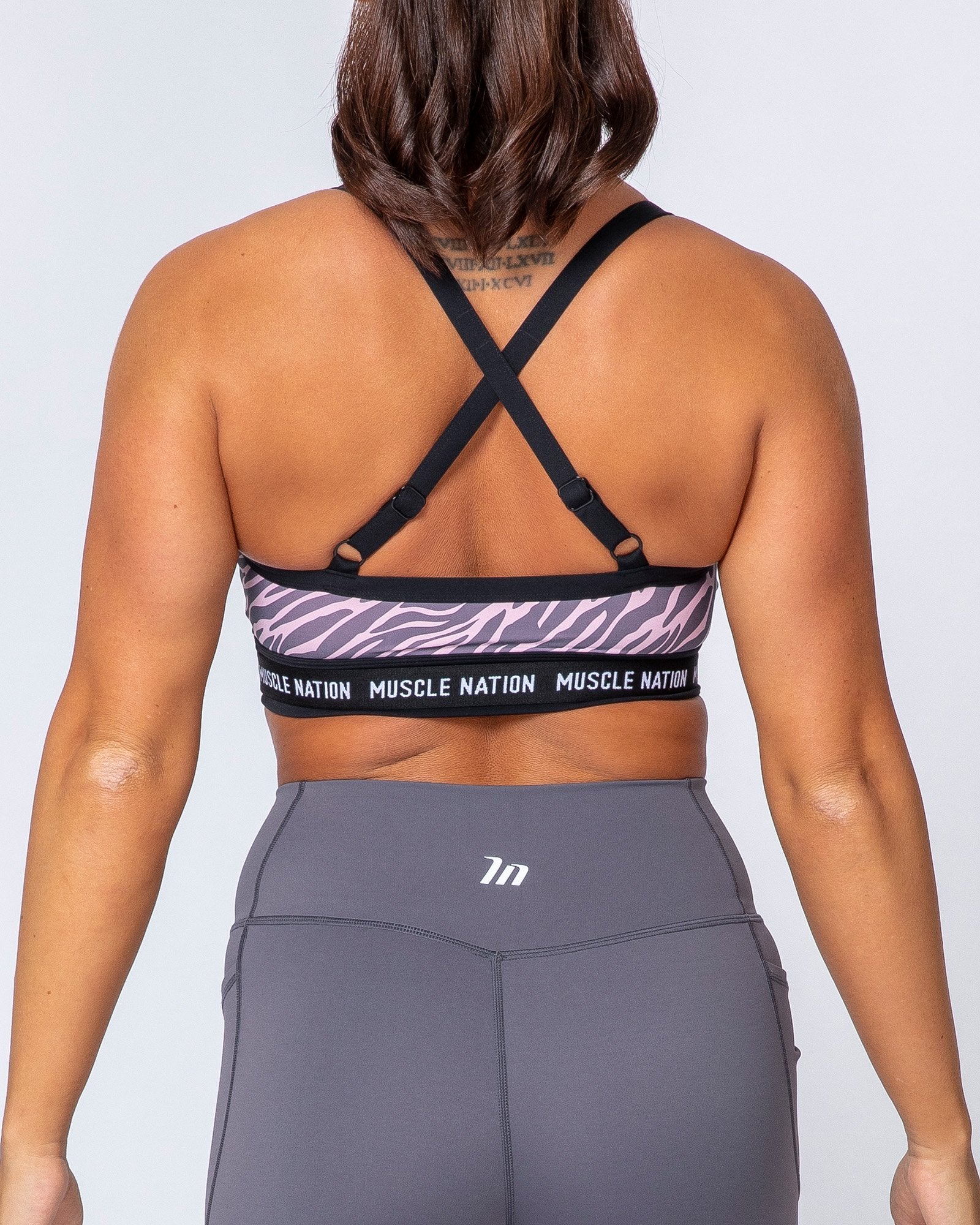 Superset Bra - Tri Stripe/Black-Sports Bras-XS-MNAPPRL9540-MNAPPRL9540-4-Muscle Nation