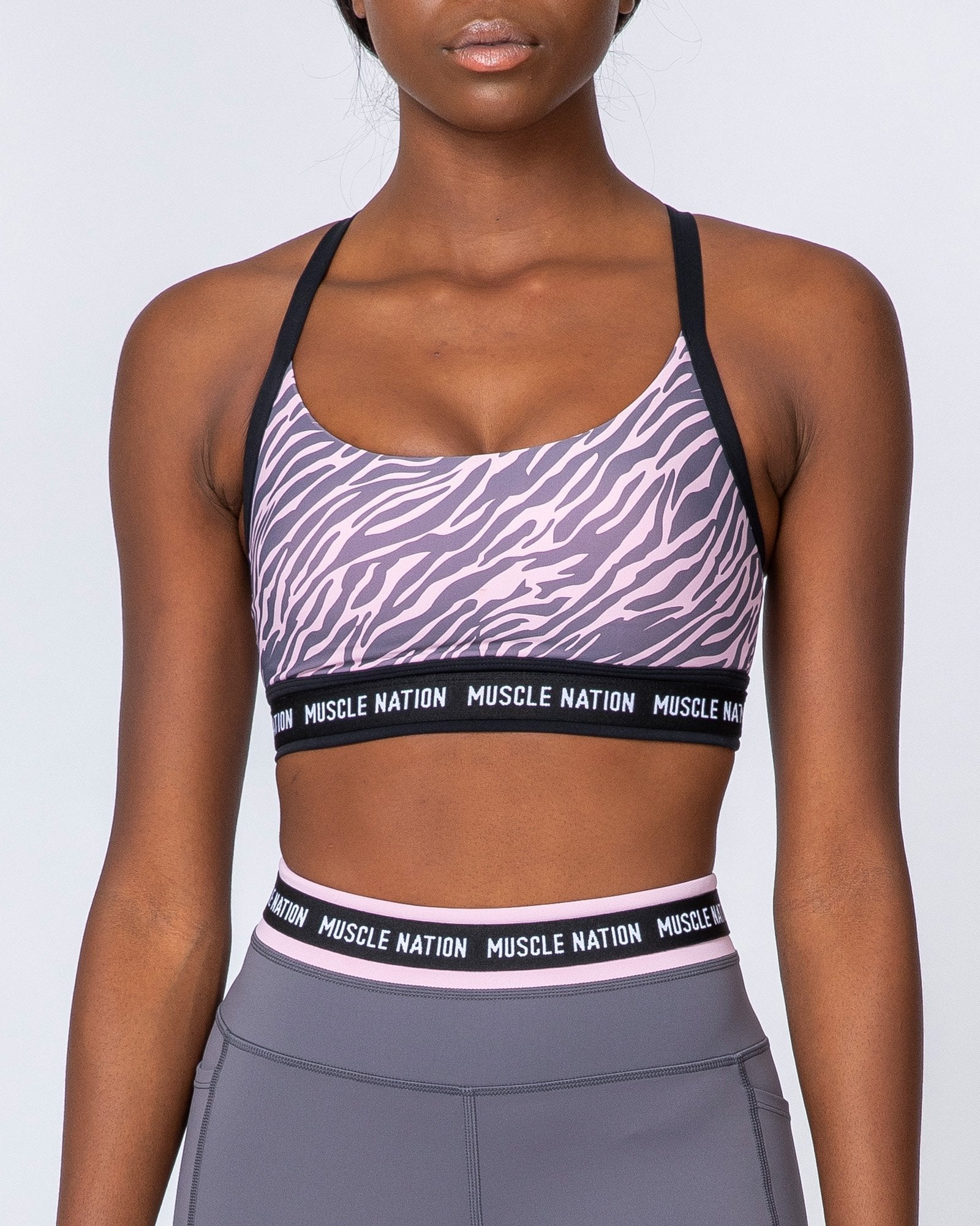 Superset Bra - Tri Stripe/Black-Sports Bras-XS-MNAPPRL9540-MNAPPRL9540-8-Muscle Nation