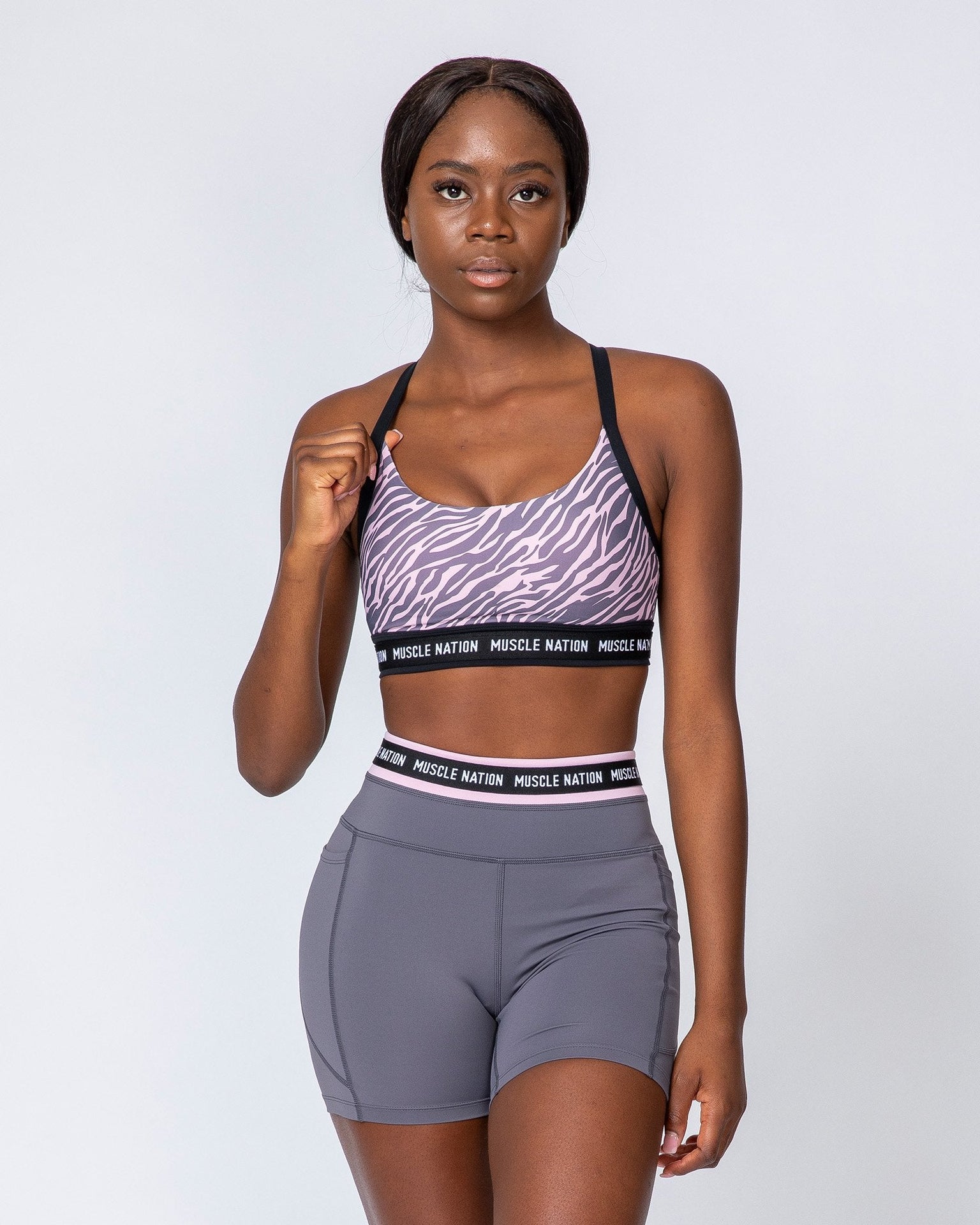 Superset Bra - Tri Stripe/Black-Sports Bras-XS-MNAPPRL9540-MNAPPRL9540-9-Muscle Nation