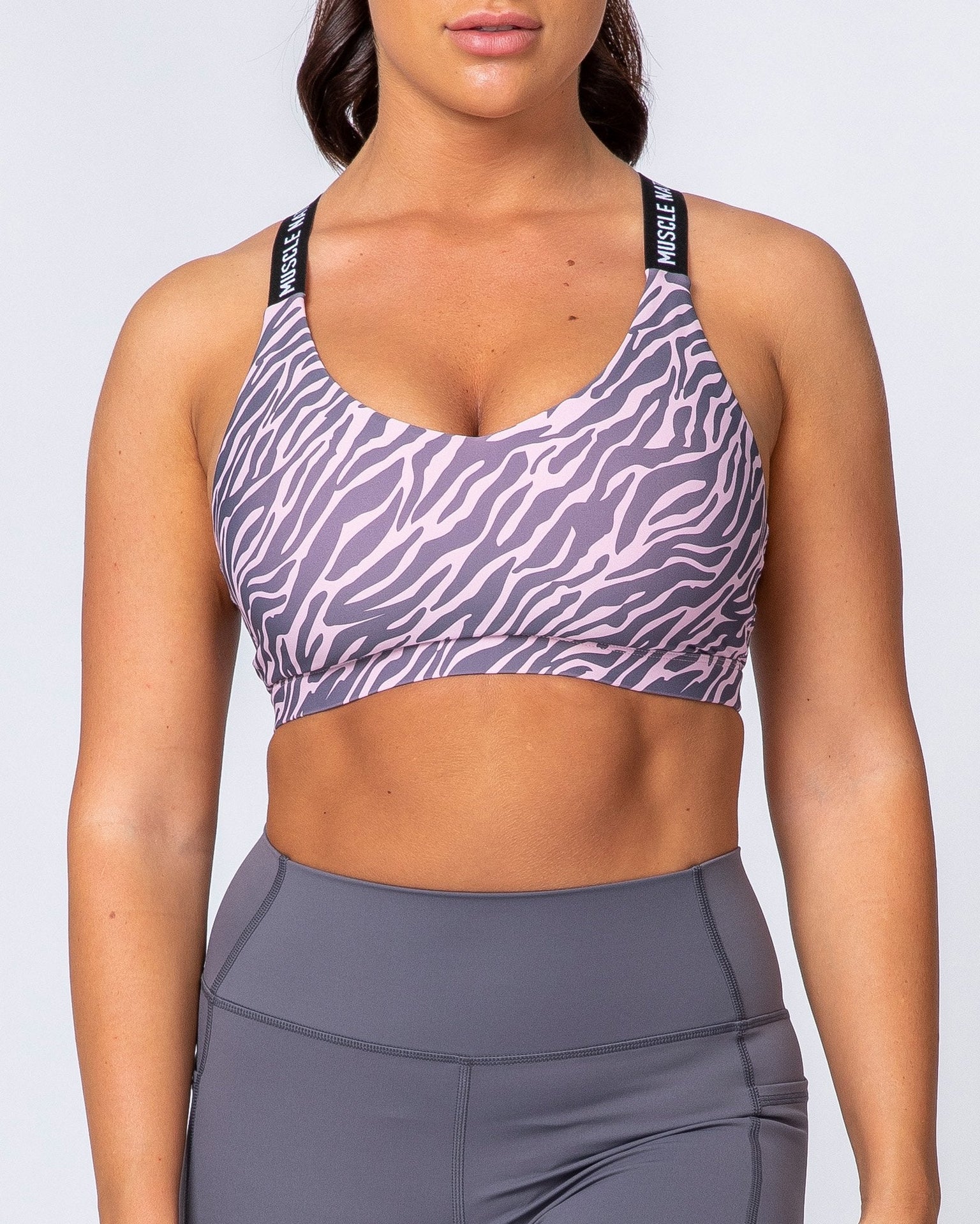 Tempo Bra - Tri Stripe-Sports Bras-XS-MNAPPRL9564-MNAPPRL9564-3-Muscle Nation