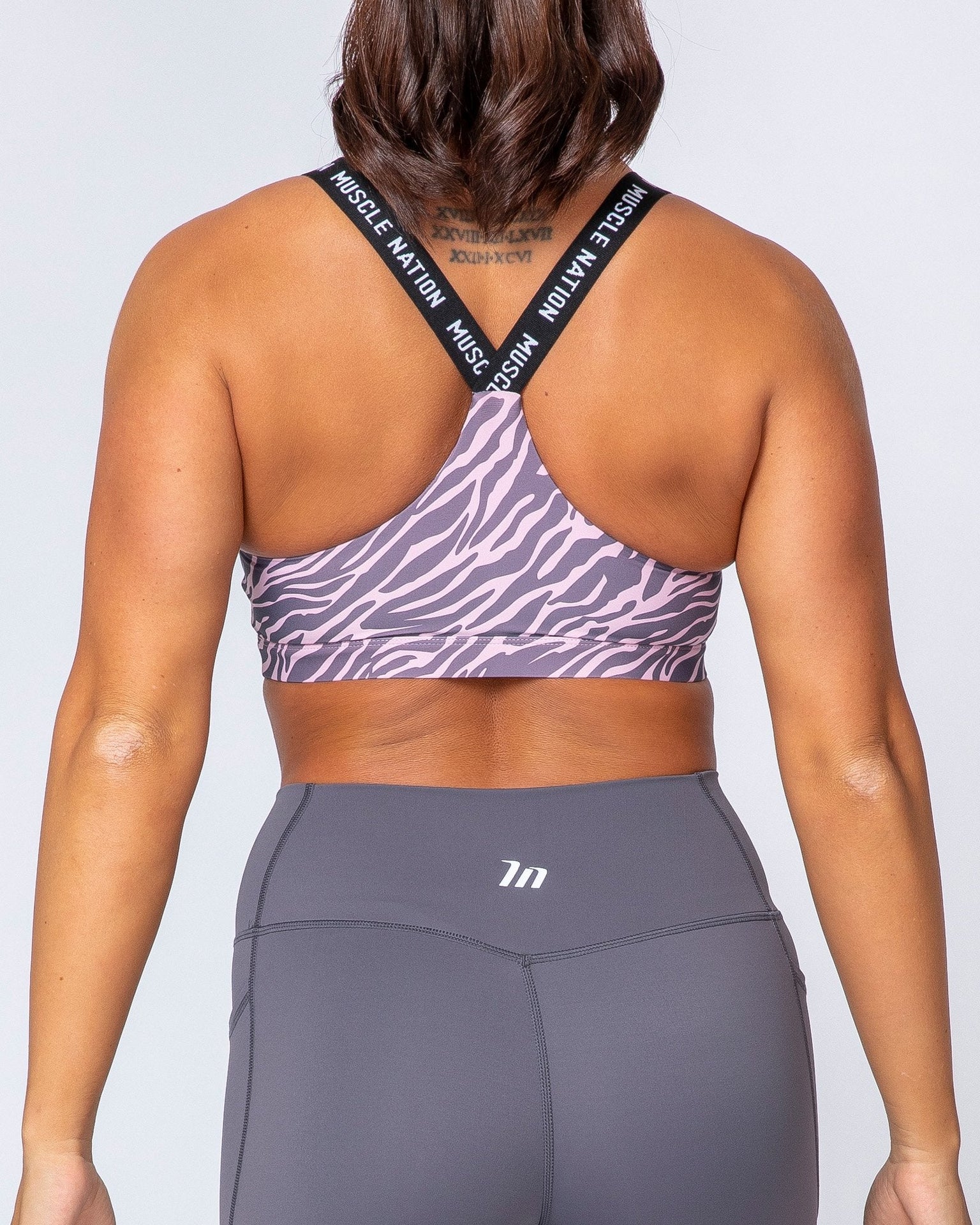 Tempo Bra - Tri Stripe-Sports Bras-XS-MNAPPRL9564-MNAPPRL9564-5-Muscle Nation