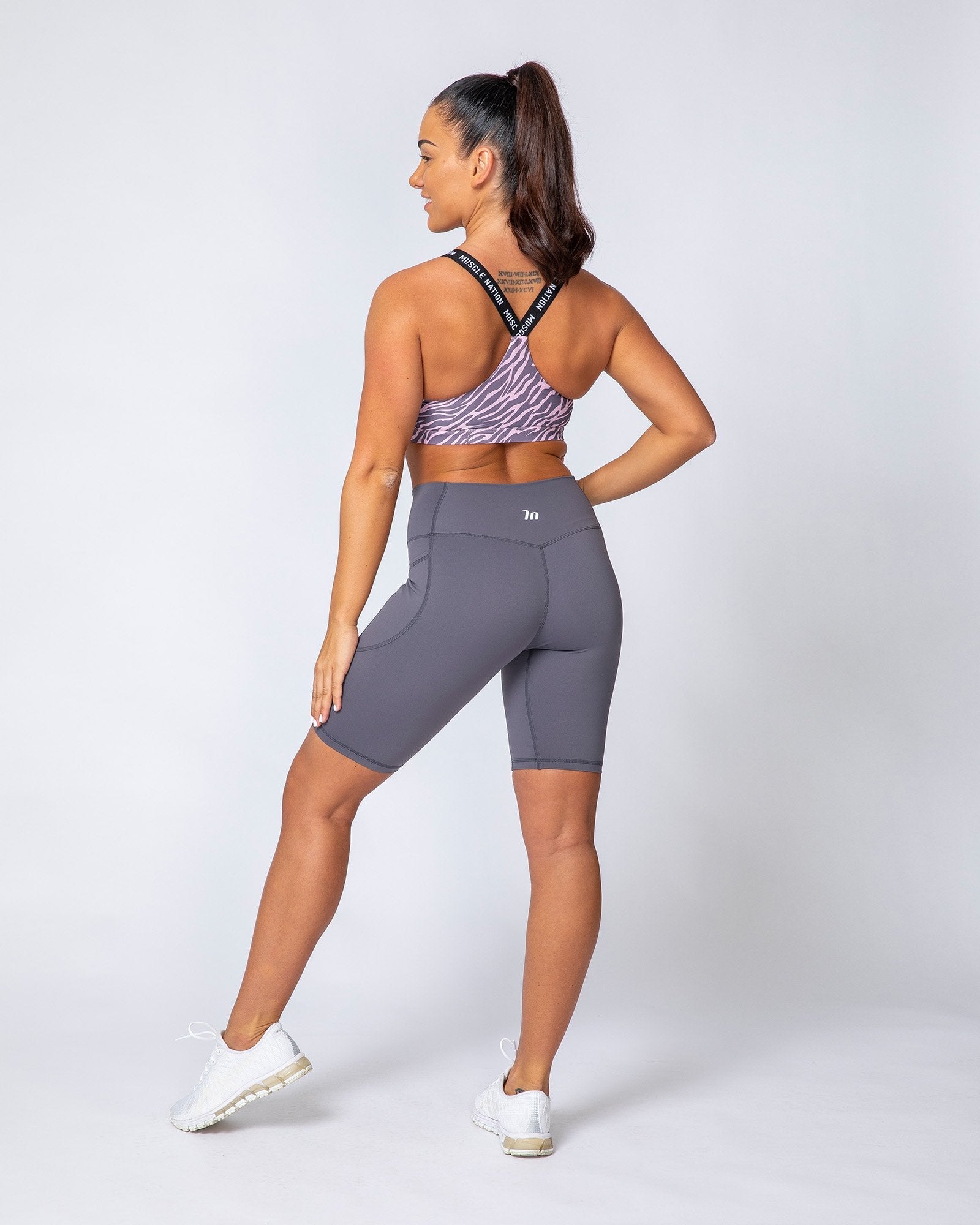 Tempo Bra - Tri Stripe-Sports Bras-XS-MNAPPRL9564-MNAPPRL9564-8-Muscle Nation