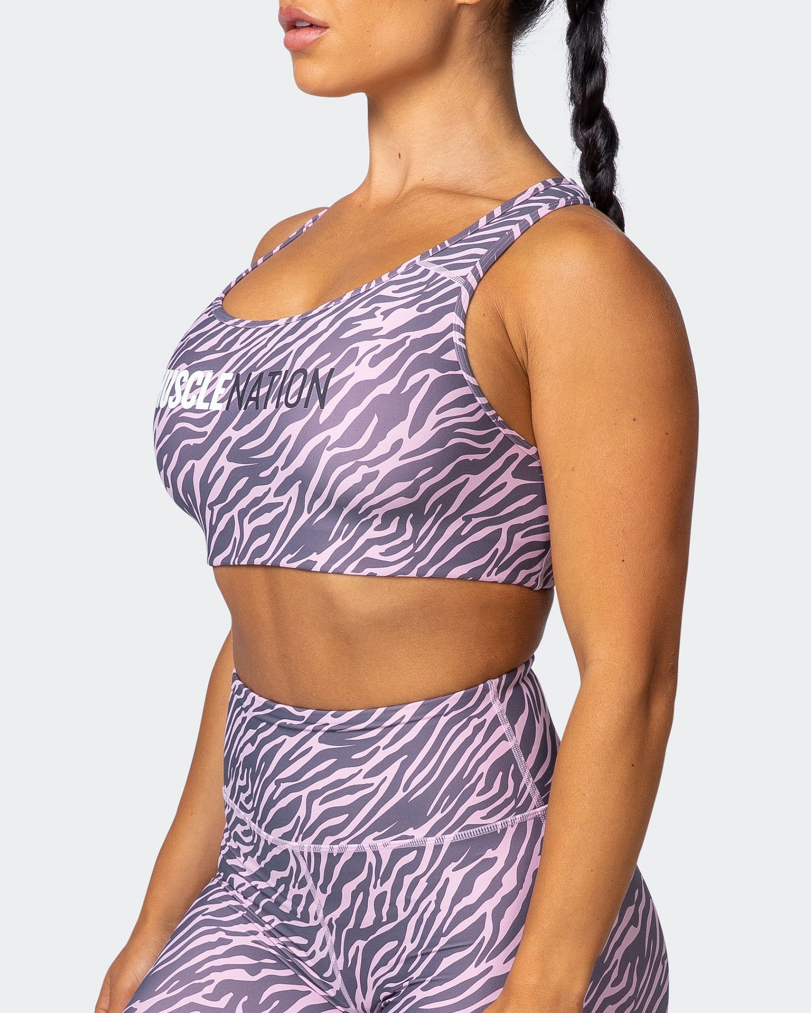 Strike Bra - Tri-Stripe-Sports Bras-XS-MNAPPRL10550-MNAPPRL10550-7-Muscle Nation