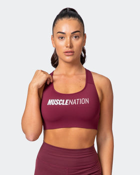 Strike Bra - Wine-Sports Bras-XS-MNAPPRL10526-MNAPPRL10526-1-Muscle Nation